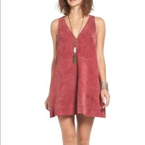 Free People Retro Love Suede Dress